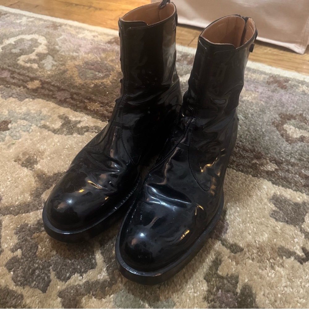 Men's Black Leather Jil Sander Boots